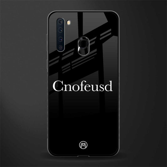cnofeusd confused black glass case for samsung a21 image
