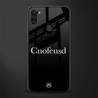 cnofeusd confused black glass case for samsung a11 image