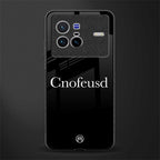 cnofeusd confused black glass case for vivo x80 image