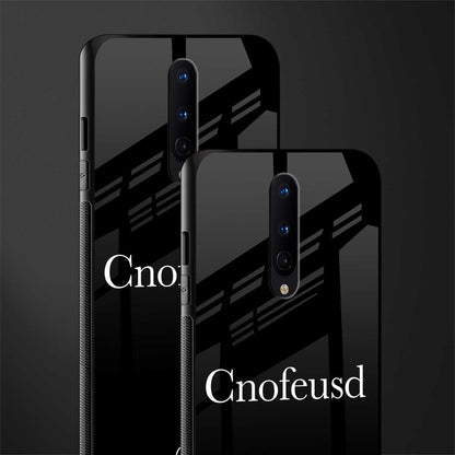 cnofeusd confused black glass case for oneplus 8 image-2