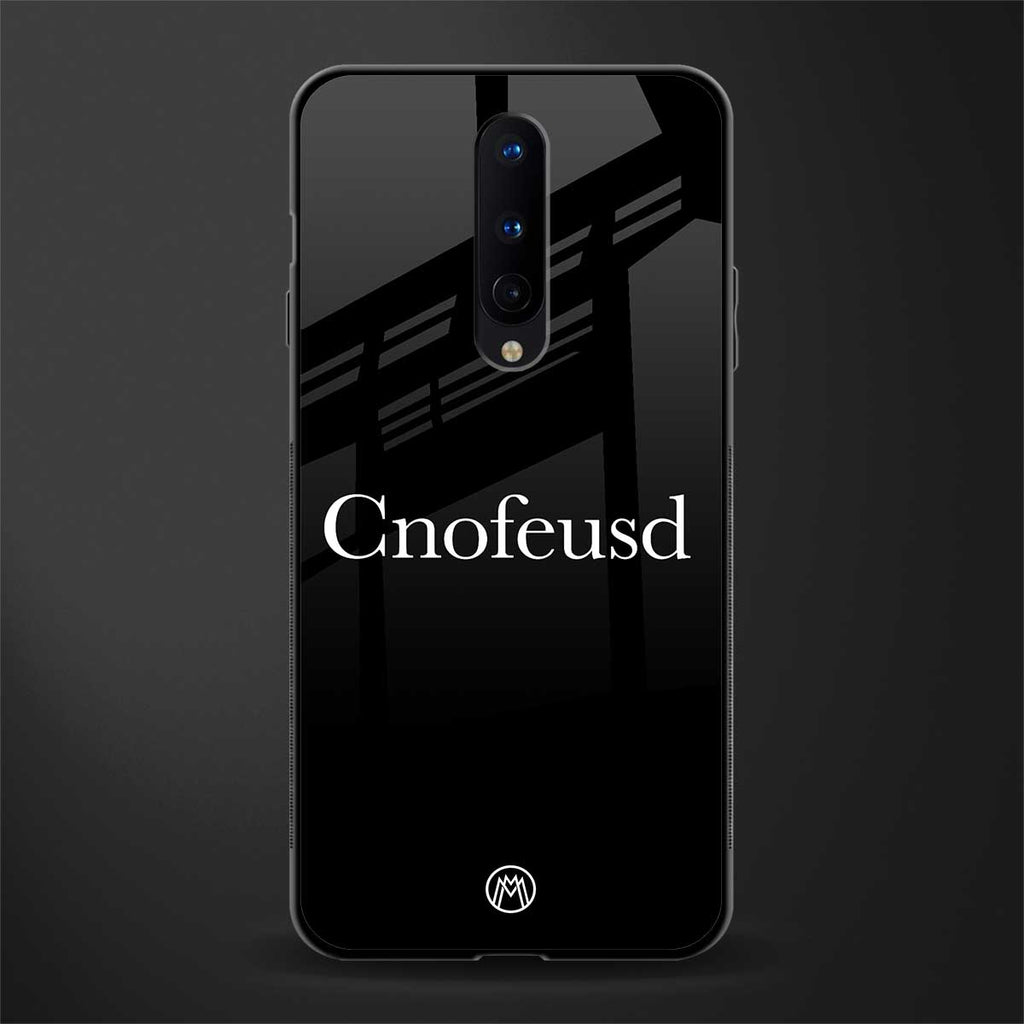 cnofeusd confused black glass case for oneplus 8 image