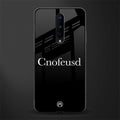 cnofeusd confused black glass case for oneplus 8 image