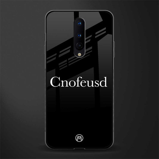 cnofeusd confused black glass case for oneplus 8 image
