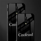 cnofeusd confused black glass case for oneplus 6t image-2