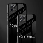 cnofeusd confused black back phone cover | glass case for samsung galaxy f42