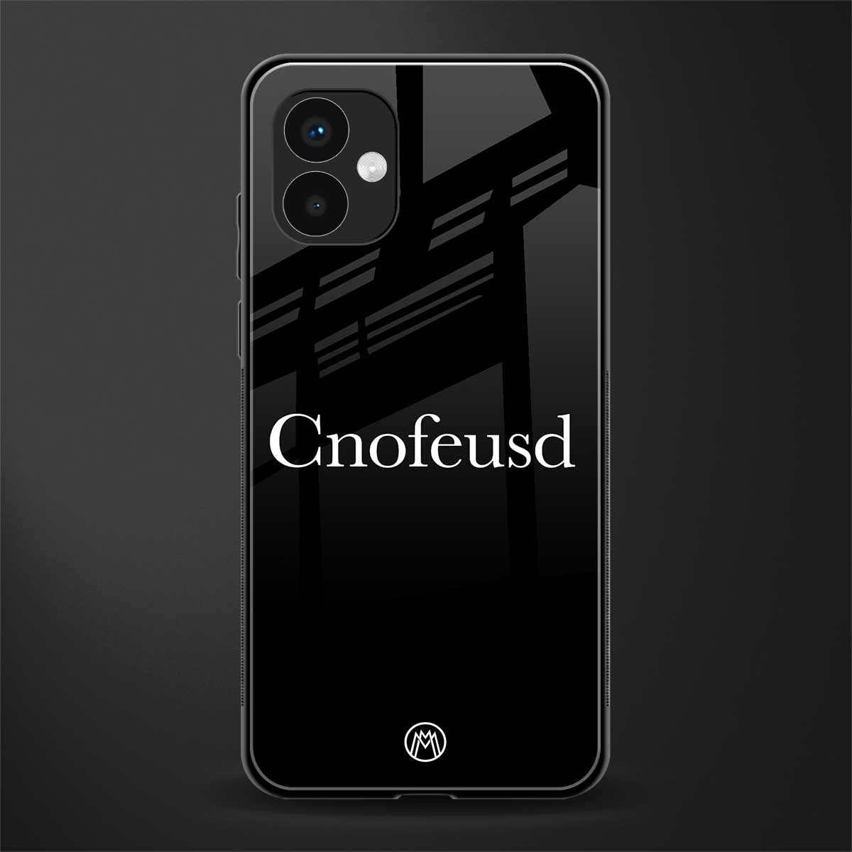 cnofeusd confused black back phone cover | glass case for samsung galaxy a04