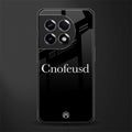 cnofeusd confused black back phone cover | glass case for oneplus 11r