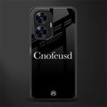 cnofeusd confused black back phone cover | glass case for realme c55
