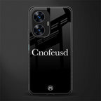 cnofeusd confused black back phone cover | glass case for realme c55