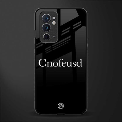 cnofeusd confused black glass case for oneplus 9rt image