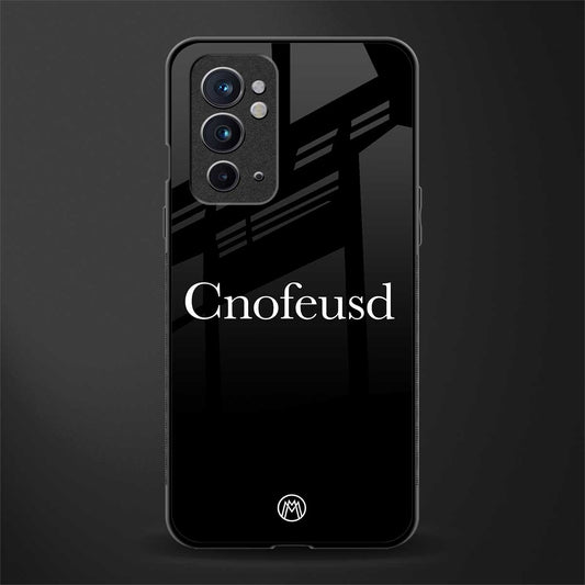 cnofeusd confused black glass case for oneplus 9rt image