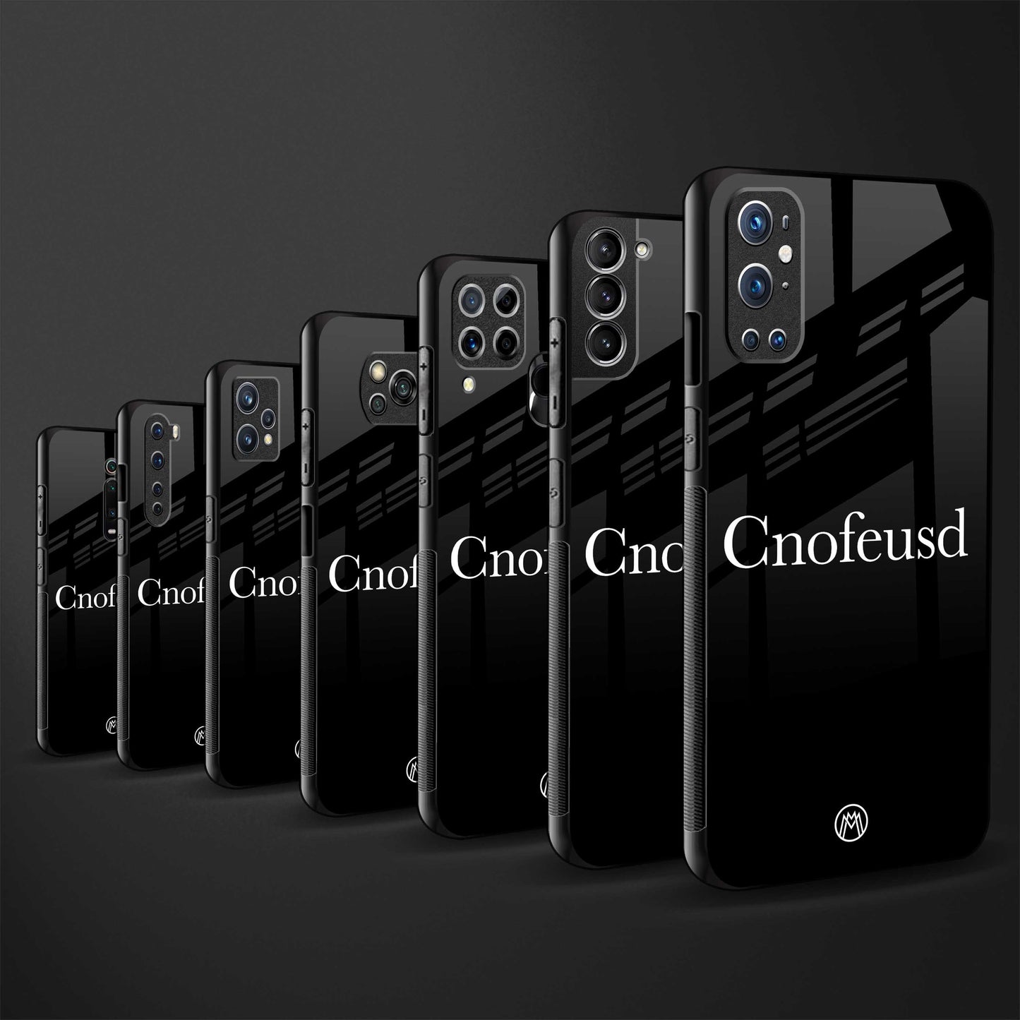 cnofeusd confused black glass case for vivo y19 image-3