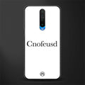 cnofeusd confused white glass case for poco x2 image