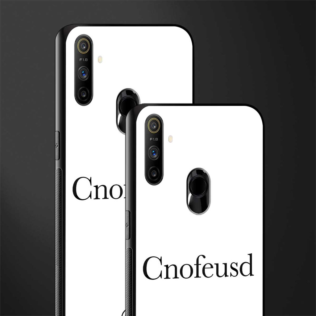 cnofeusd confused white glass case for realme narzo 10a image-2