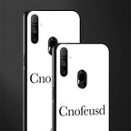 cnofeusd confused white glass case for realme narzo 10a image-2