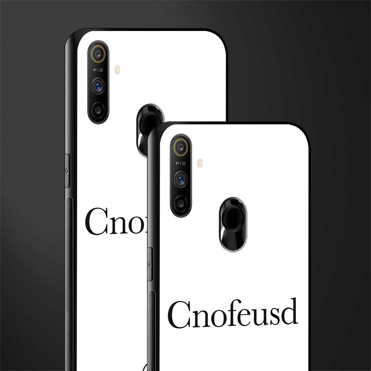cnofeusd confused white glass case for realme narzo 20a image-2