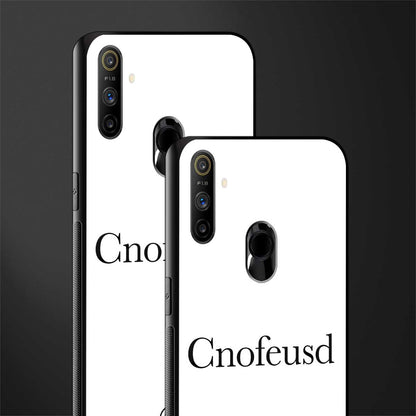 cnofeusd confused white glass case for realme narzo 20a image-2