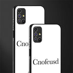 cnofeusd confused white glass case for samsung galaxy m51 image-2