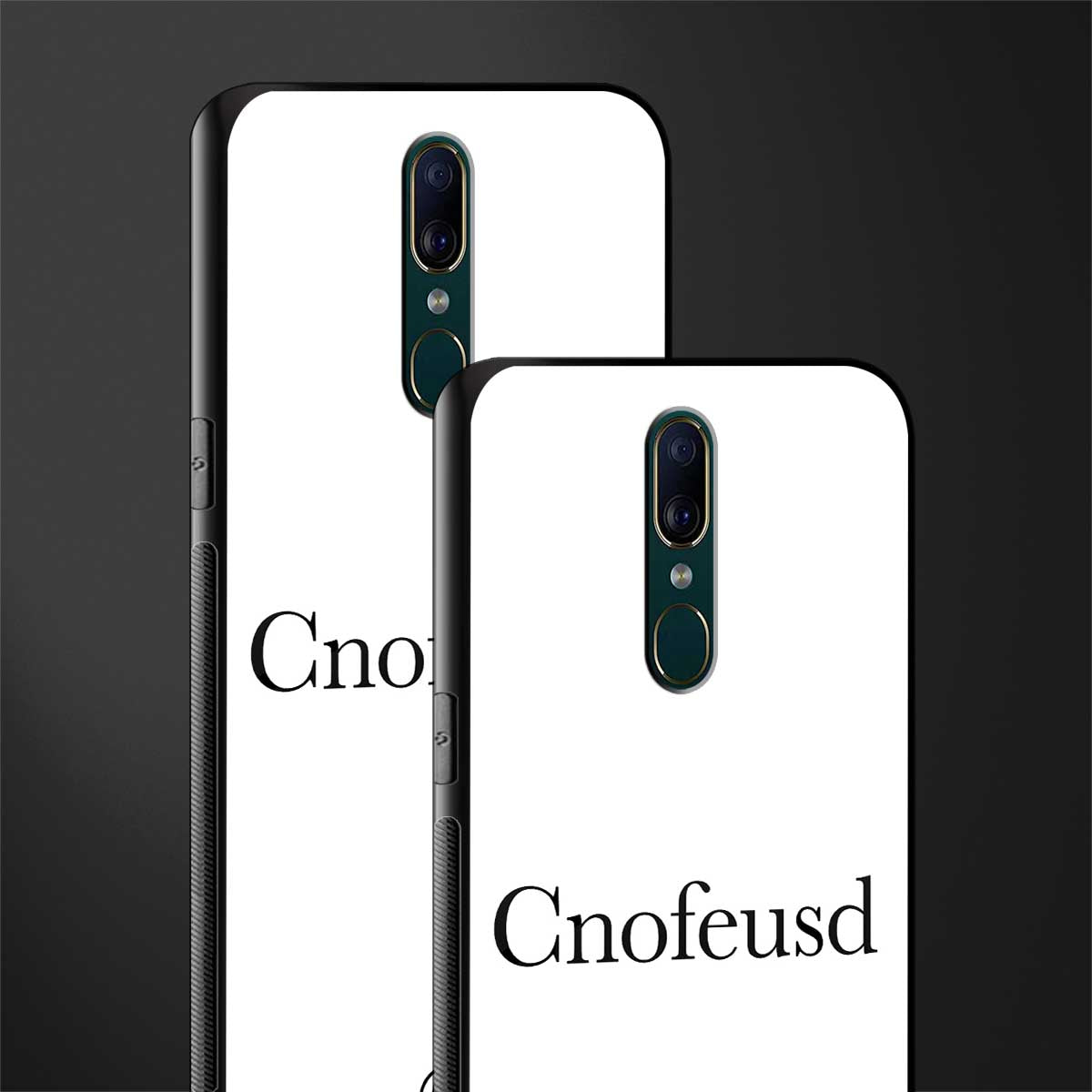 cnofeusd confused white glass case for oppo f11 image-2