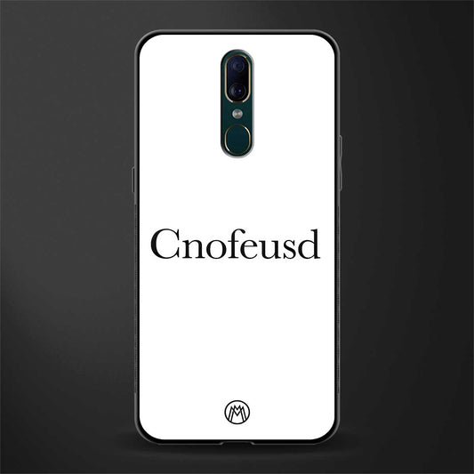 cnofeusd confused white glass case for oppo f11 image