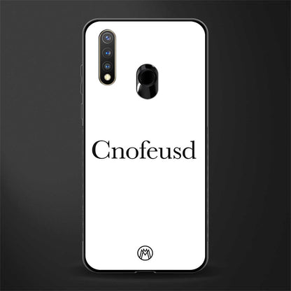 cnofeusd confused white glass case for vivo y19 image