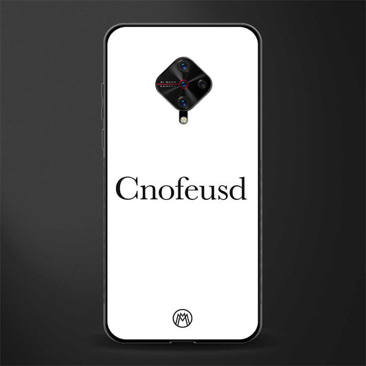 cnofeusd confused white glass case for vivo s1 pro image