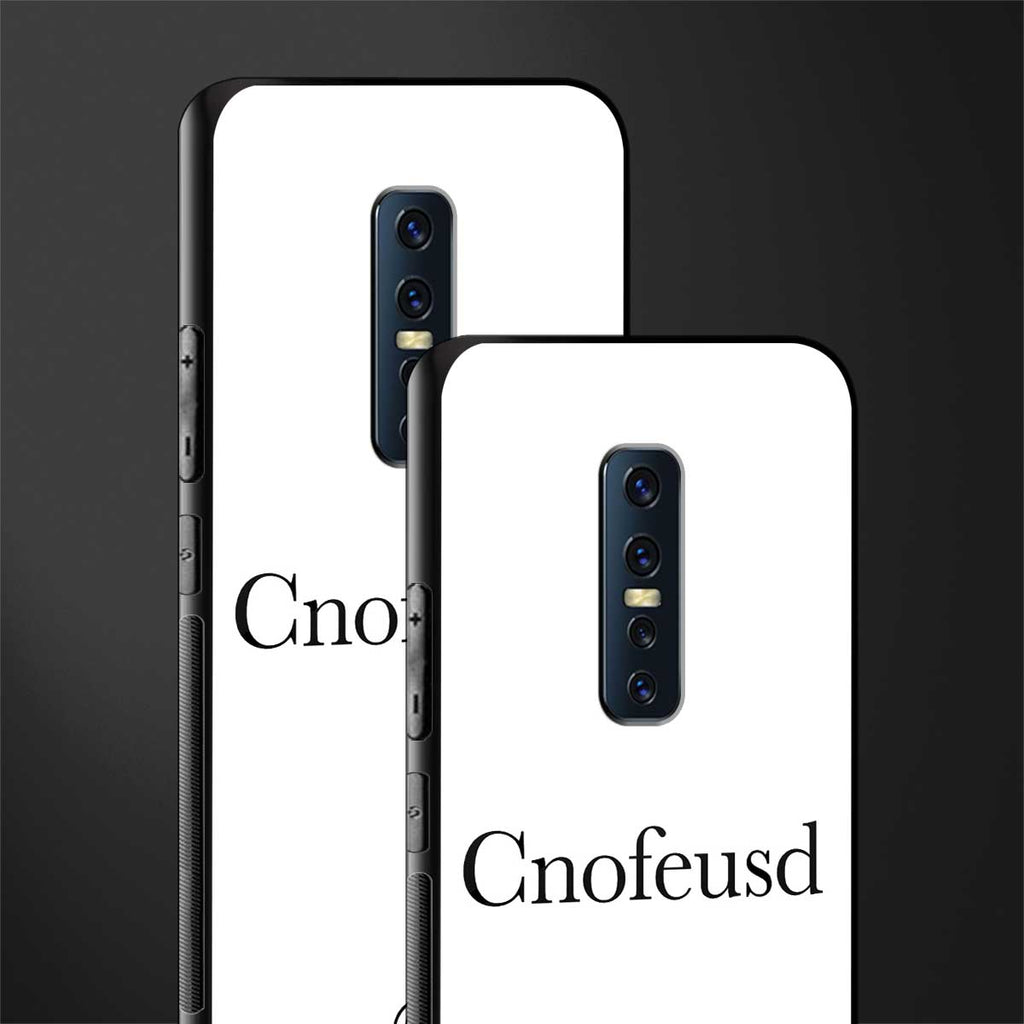 cnofeusd confused white glass case for vivo v17 pro image-2