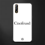 cnofeusd confused white glass case for vivo s1 image