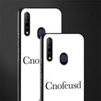 cnofeusd confused white glass case for vivo z1 pro image-2