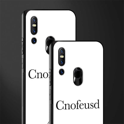 cnofeusd confused white glass case for vivo v15 image-2