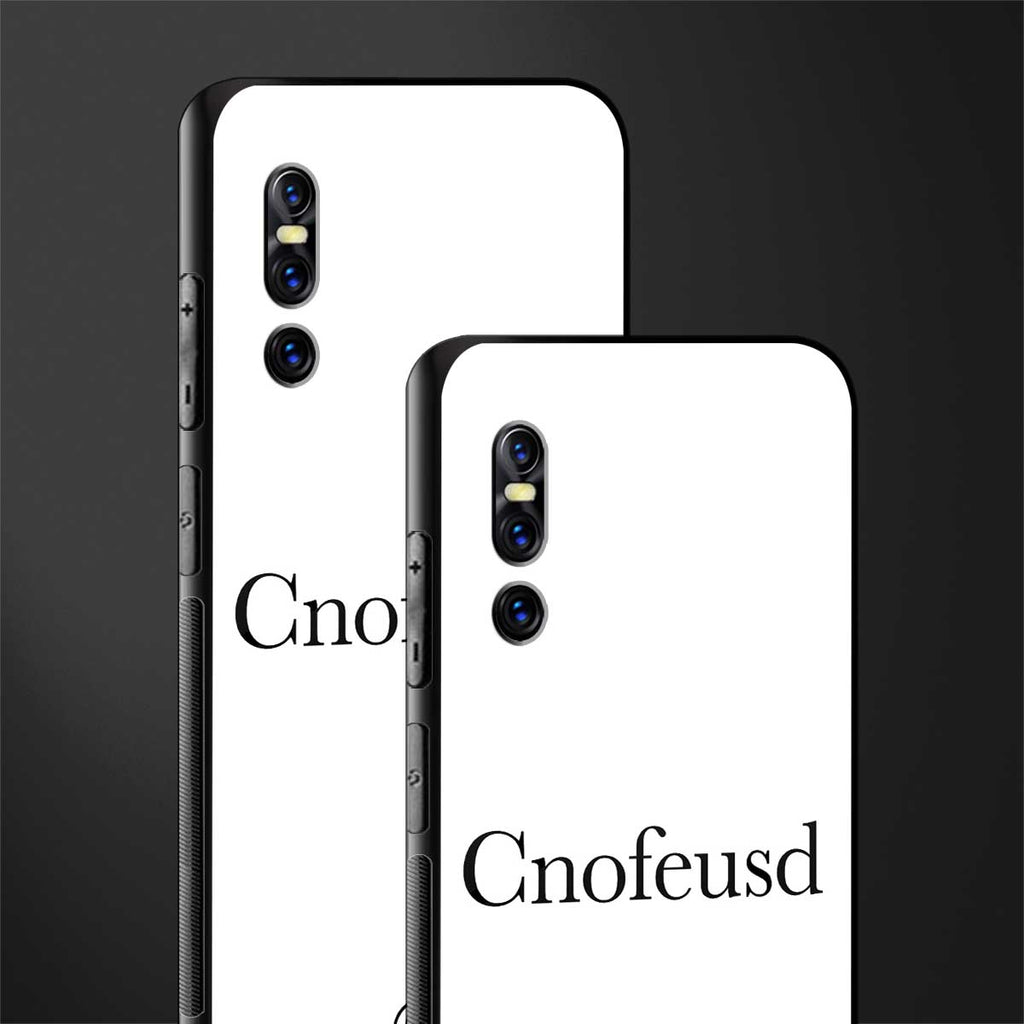 cnofeusd confused white glass case for vivo v15 pro image-2