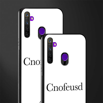 cnofeusd confused white glass case for realme 5s image-2