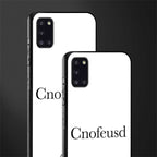 cnofeusd confused white glass case for samsung galaxy a31 image-2