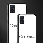 cnofeusd confused white glass case for samsung galaxy a71 image-2