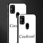 cnofeusd confused white glass case for samsung galaxy f41 image-2