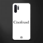 cnofeusd confused white glass case for samsung galaxy note 10 plus image