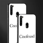 cnofeusd confused white glass case for redmi note 8 image-2