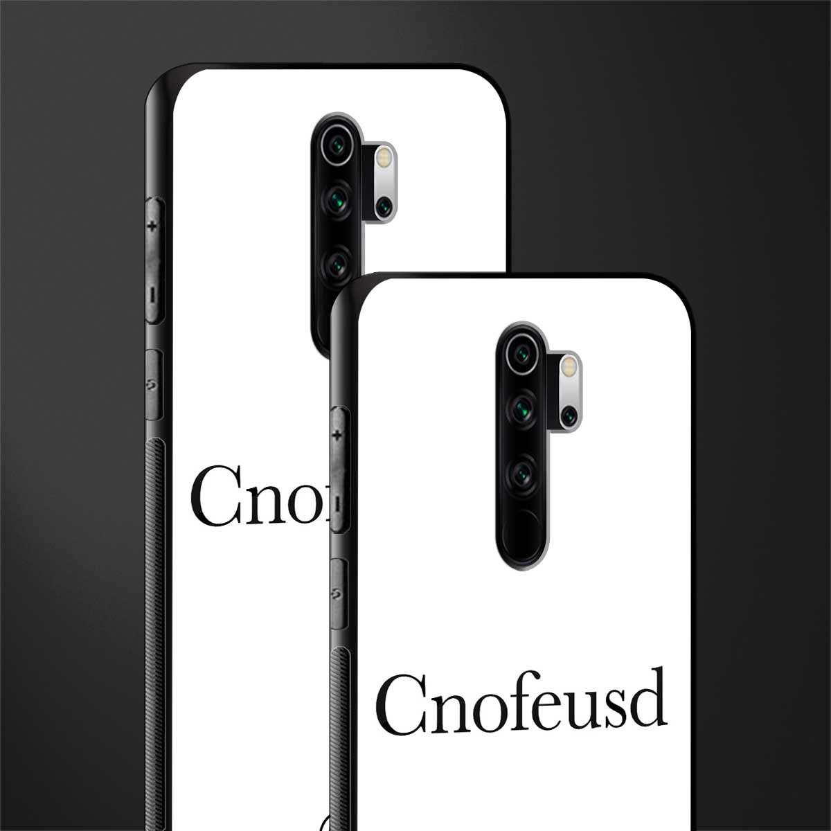 cnofeusd confused white glass case for redmi note 8 pro image-2