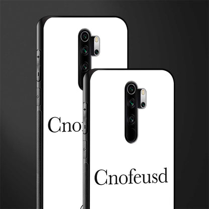 cnofeusd confused white glass case for redmi note 8 pro image-2