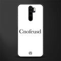 cnofeusd confused white glass case for redmi note 8 pro image