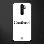 cnofeusd confused white glass case for redmi note 8 pro image