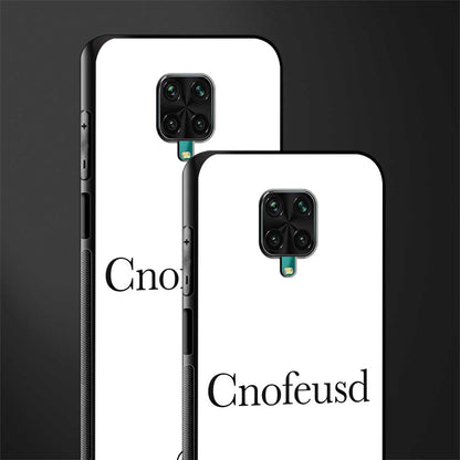 cnofeusd confused white glass case for redmi note 9 pro max image-2