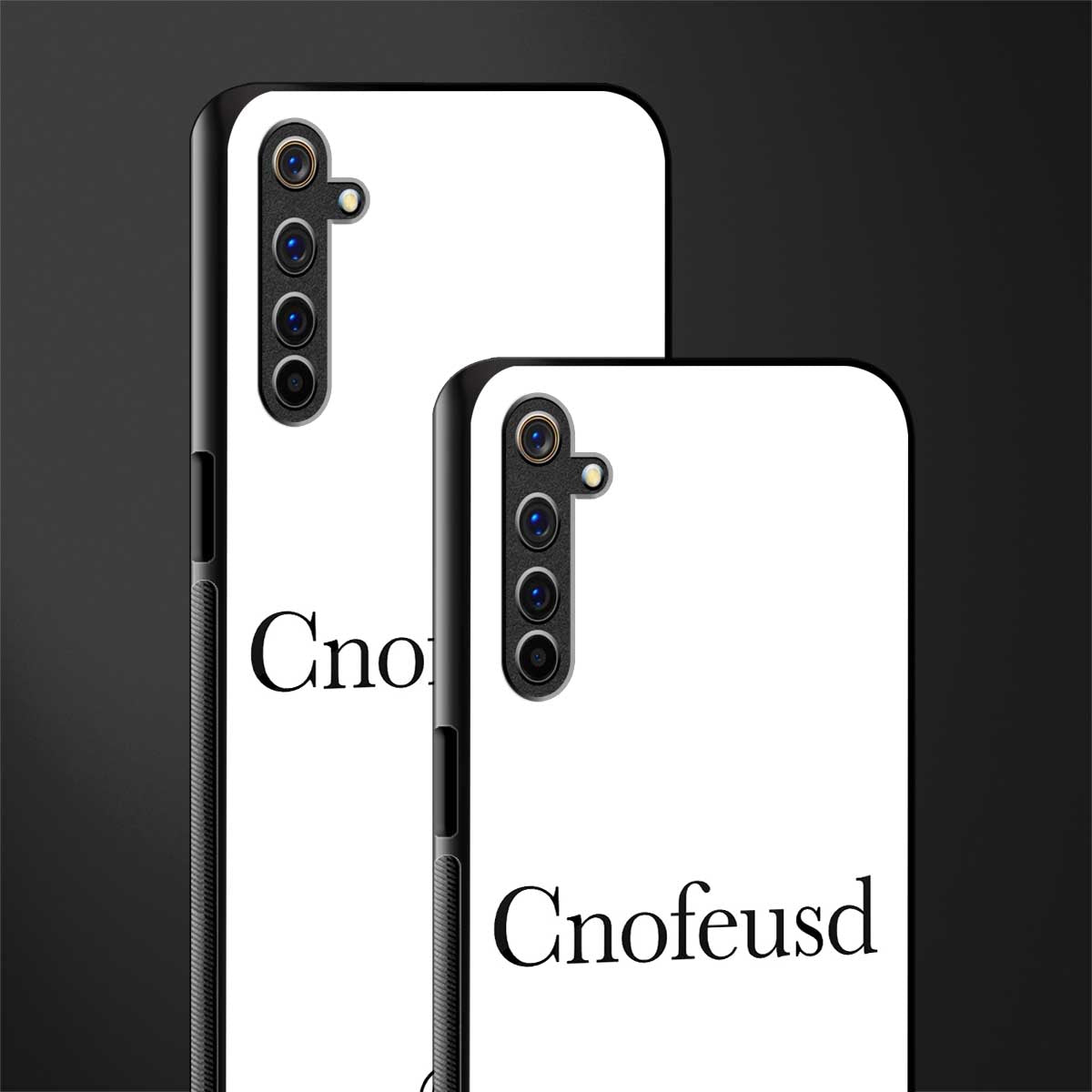 cnofeusd confused white glass case for realme 6 pro image-2