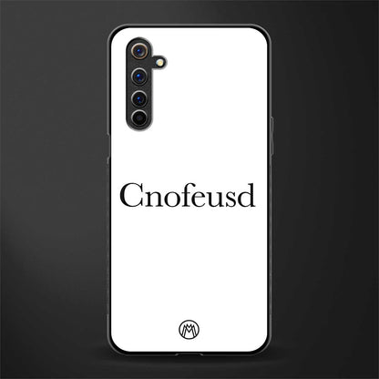 cnofeusd confused white glass case for realme 6 pro image