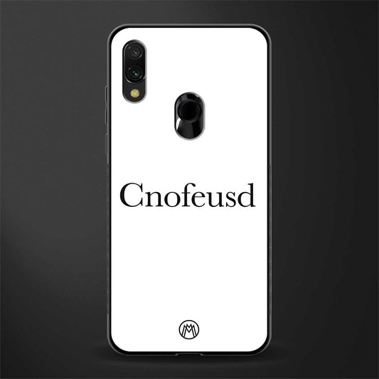 cnofeusd confused white glass case for redmi note 7 pro image