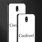 cnofeusd confused white glass case for redmi 8a image-2