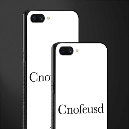 cnofeusd confused white glass case for oppo a3s image-2