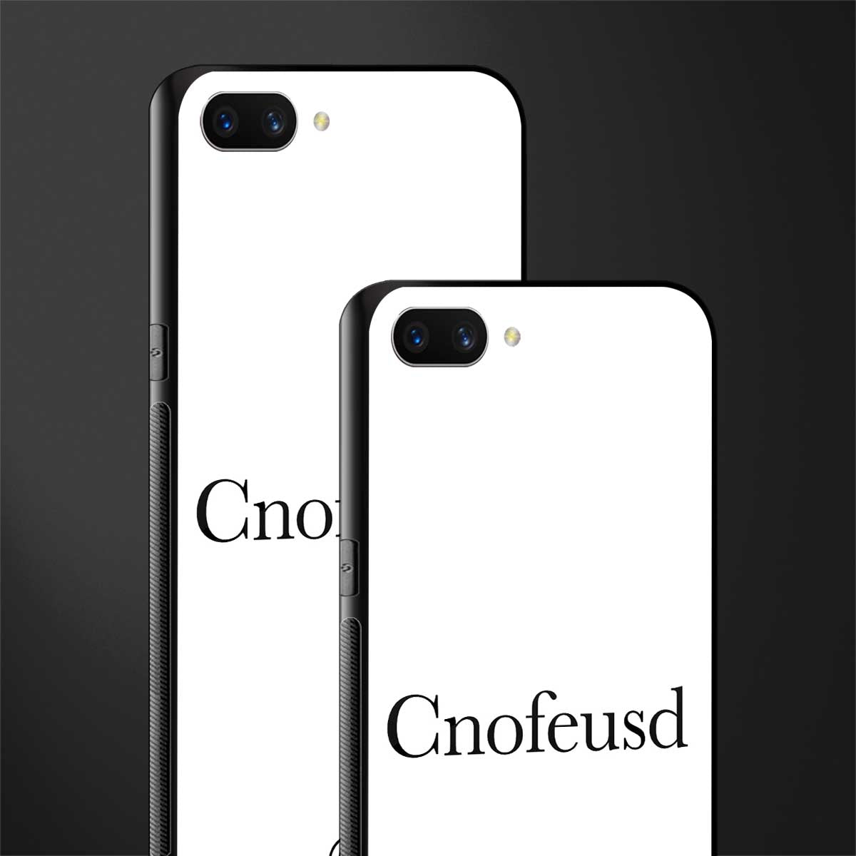 cnofeusd confused white glass case for realme c1 image-2
