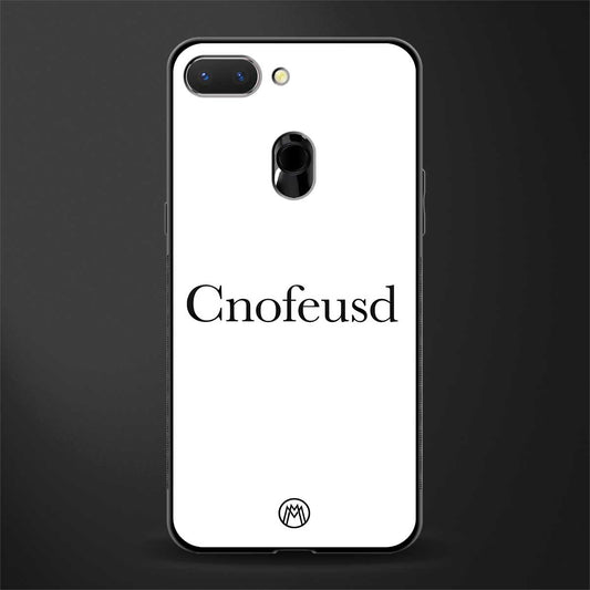 cnofeusd confused white glass case for oppo a5 image