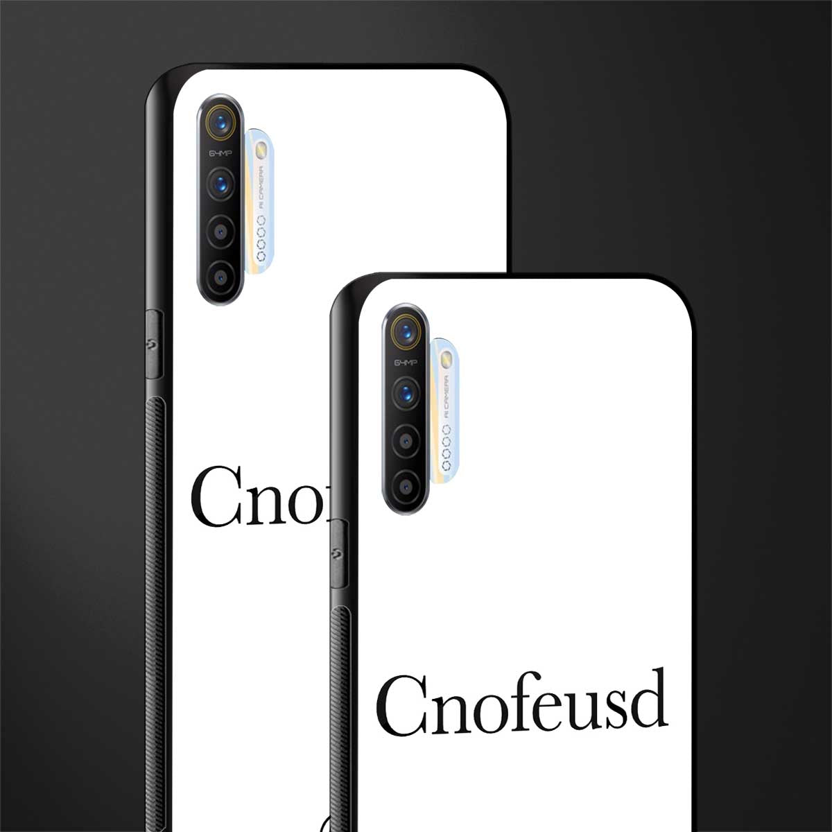 cnofeusd confused white glass case for realme xt image-2